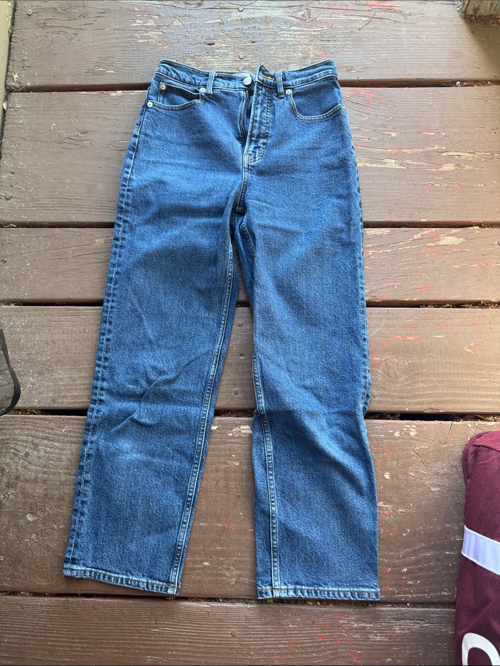 Everlane Dark Blue Straight-Leg Jeans